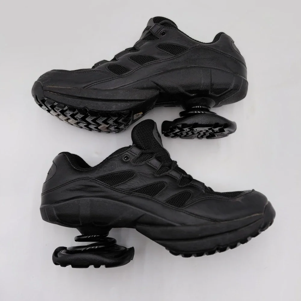 Z-Coil Mens 11 Orthopedic Shoes Freedom Comfort Black Leather Walking Spring